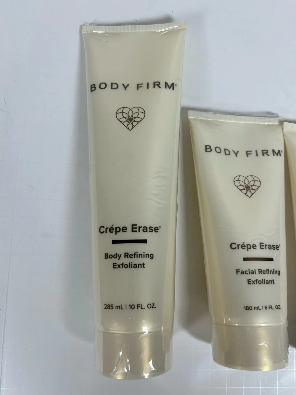 Body Firm Crépe Erase (Set of 3) Face Body Refining Exfoliants and Facial Scrub